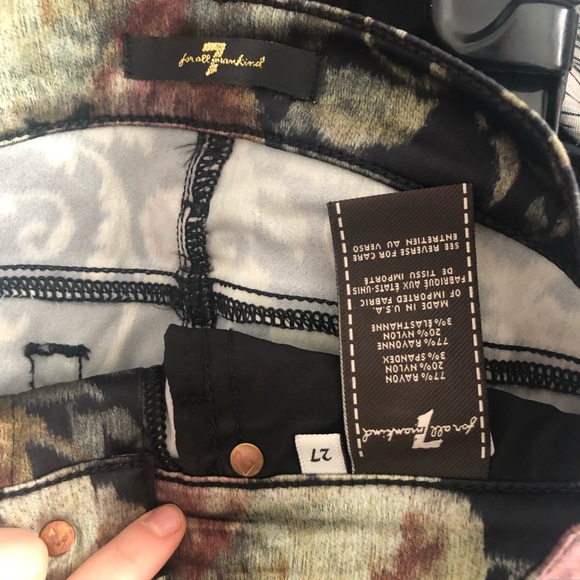 7 for all mankind Floral Dressy Jeggings - Picture 5 of 5